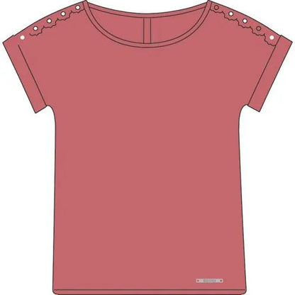 T-Sìshirt in Viscosa con Pizzo Brugi C85U