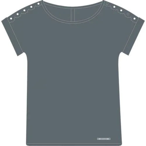 T-Sìshirt in Viscosa con Pizzo Brugi C85U