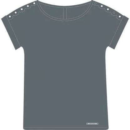T-Sìshirt in Viscosa con Pizzo Brugi C85U