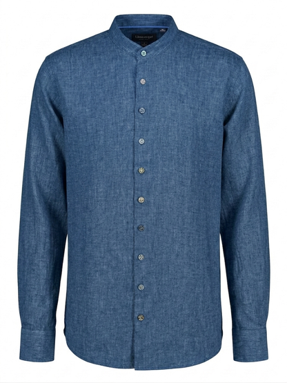 Camicia Uomo Misto Lino Collo alla Coreana Bahamas Golf Club.