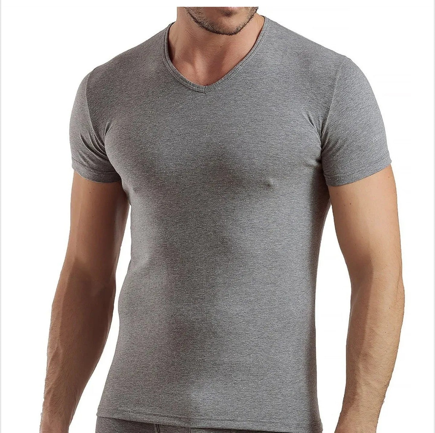 T-Shirt Scollo a "V" Enrico Coveri ET1001