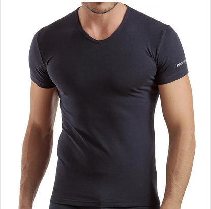 T-Shirt Scollo a "V" Enrico Coveri ET1001