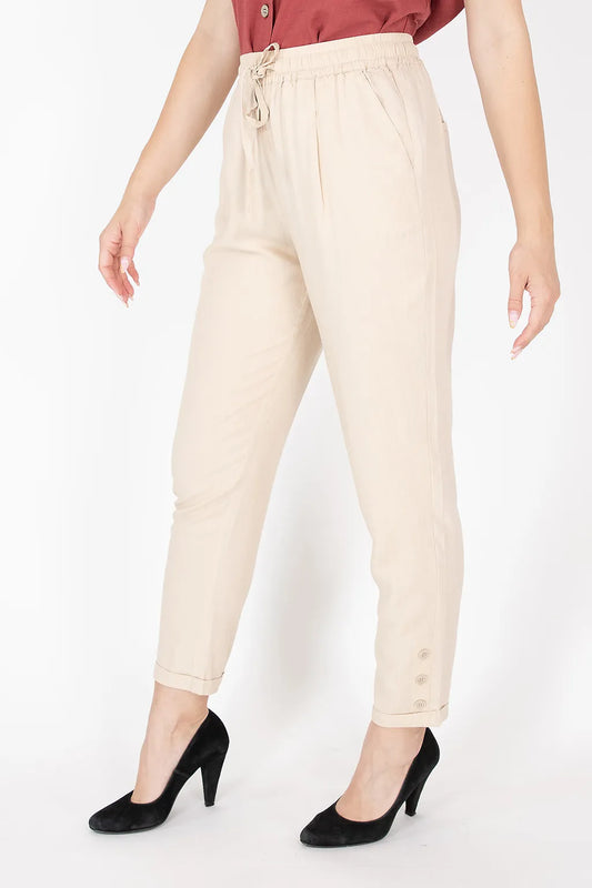 Pantalone Lungo con Elastico in Vita Brugi CG5U