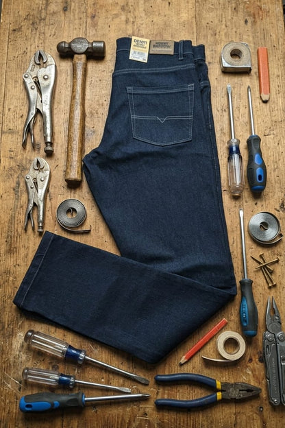 Jeans da Lavoro Uomo in Denim Henry Barrows PJ0056