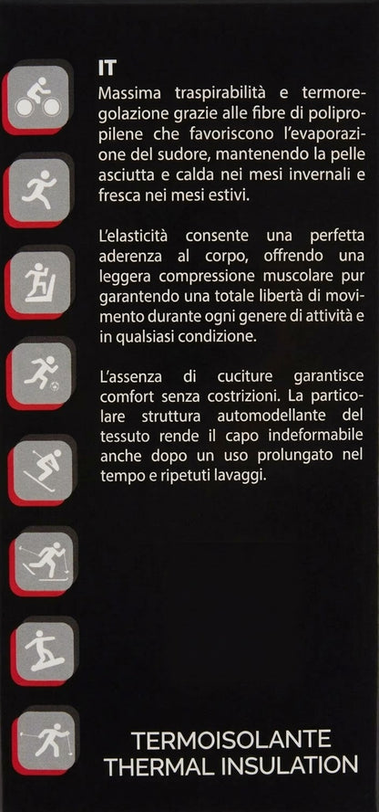 Intimo termico uomo Brugi senza cuciture R44T