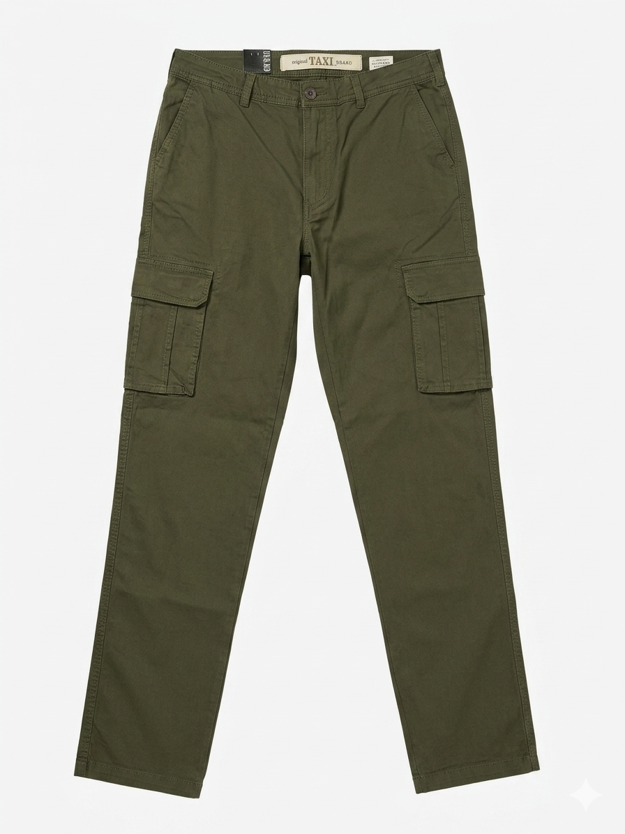 Pantaloni uomo cargo cotone