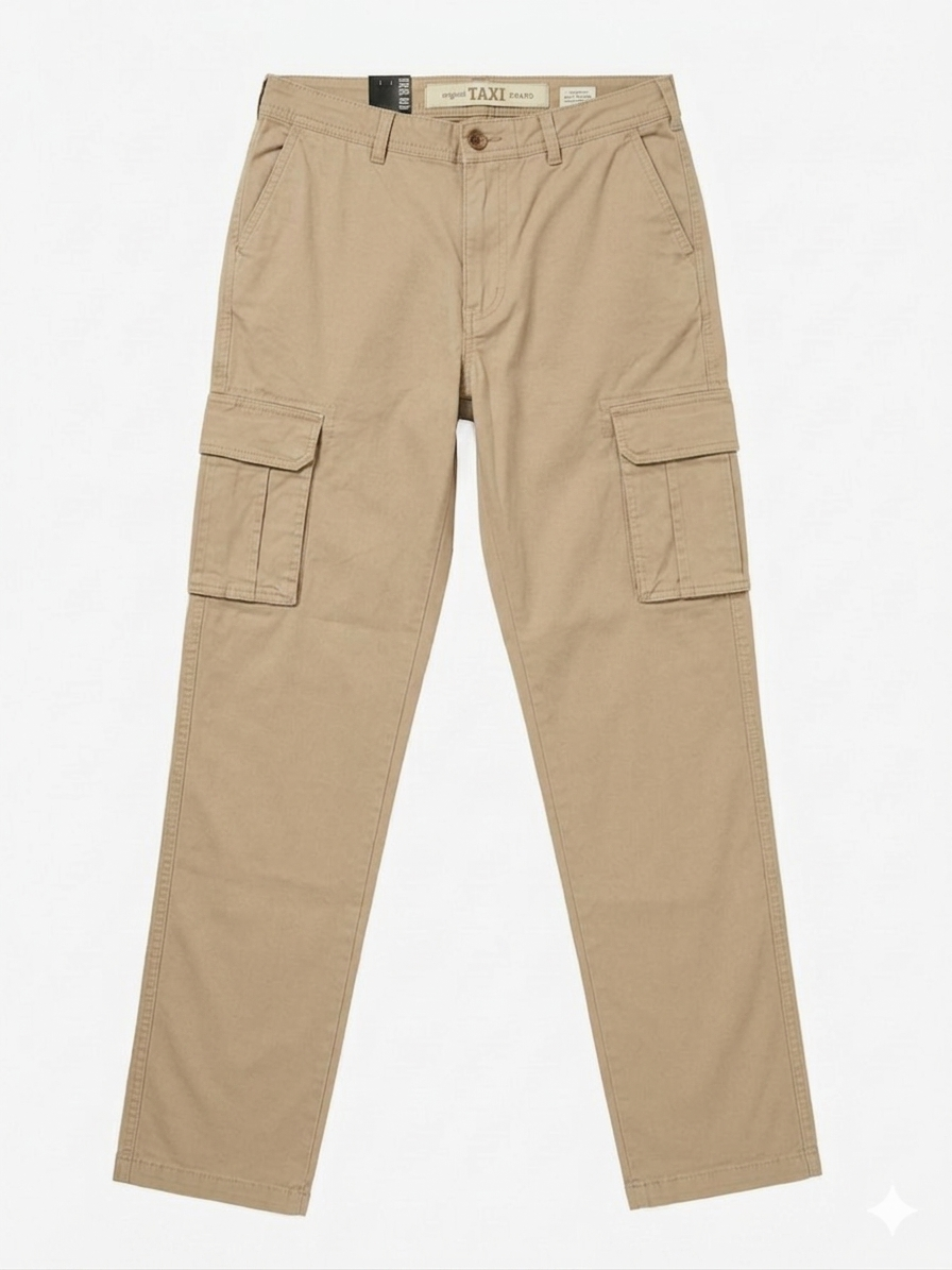 Pantaloni uomo cargo cotone