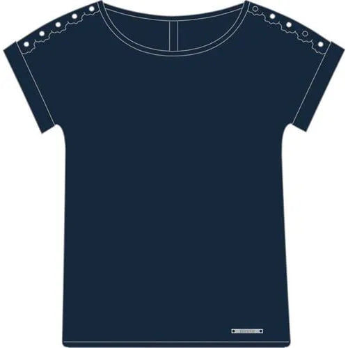 T-Sìshirt in Viscosa con Pizzo Brugi C85U