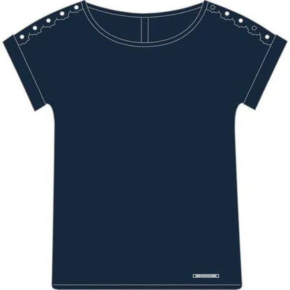 T-Sìshirt in Viscosa con Pizzo Brugi C85U