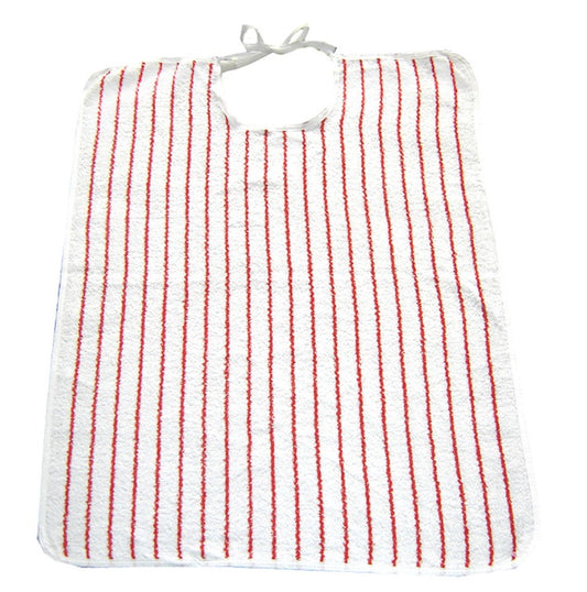 Bavaglia adulto con laccio 40x60 in spugna di cotone azalea