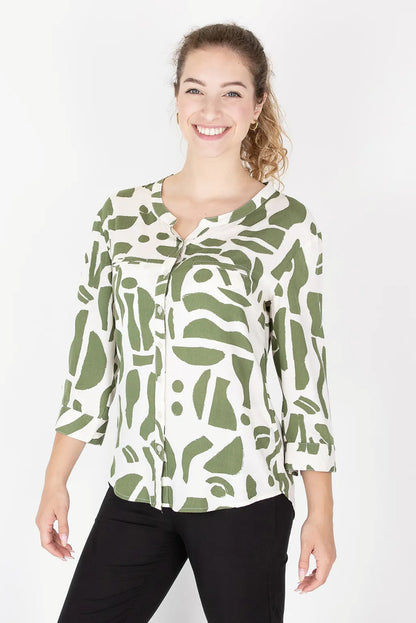 Camicia da Donna in fantasia Brugi C75Z