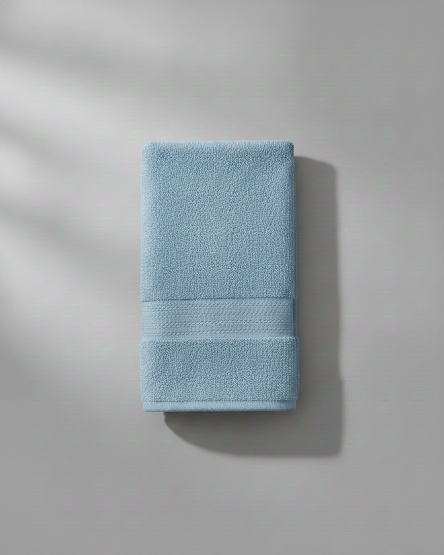 Asciugamani Viso 60X110 Azzurro Aquilatex