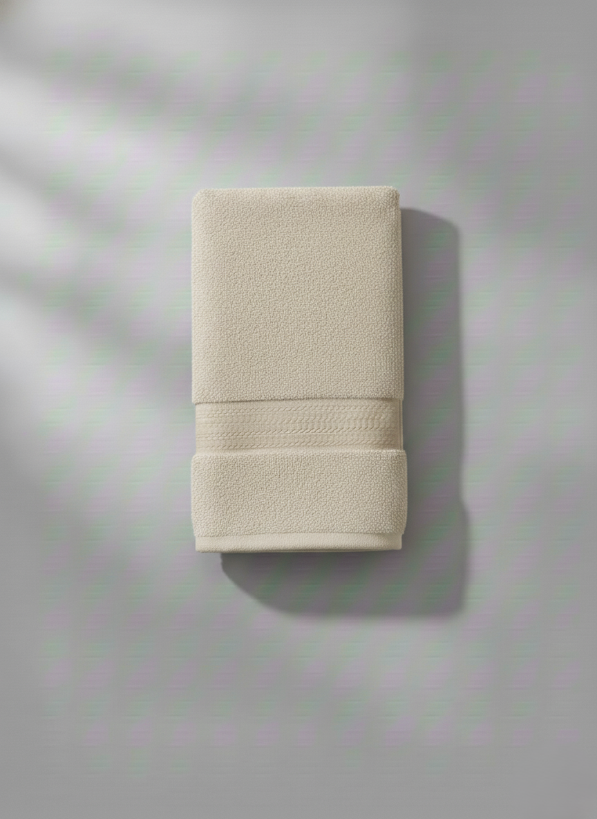 Asciugamani Viso 60X110 Écru Aquilatex