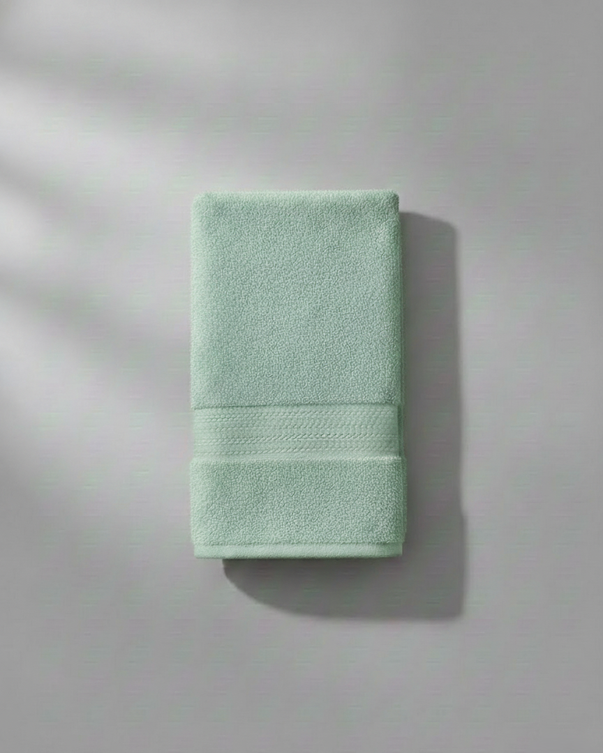Asciugamani Viso 60X110 Verde Acqua Aquilatex